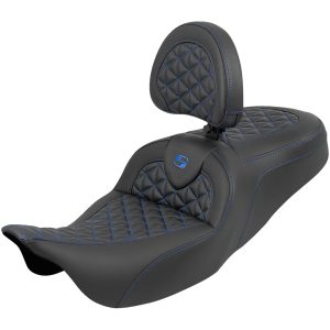 RoadSofa Tri Gripper Seat - Standard Reach - Blue Stitch - w/o Backrest