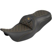 RoadSofa Tri Gripper Seat - Standard Reach - Gold Stitch - w/o Backrest