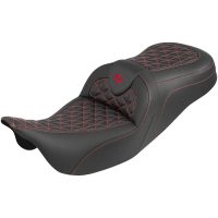 RoadSofa Tri Gripper Seat - Standard Reach - Red Stitch - w/o Backrest