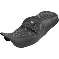 RoadSofa Tri Gripper Seat - Standard Reach - White Stitch - w/o Backrest