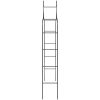 Rosenbågar 2 st svart 120x38x260 cm stål vidaXL – miniatyr 5