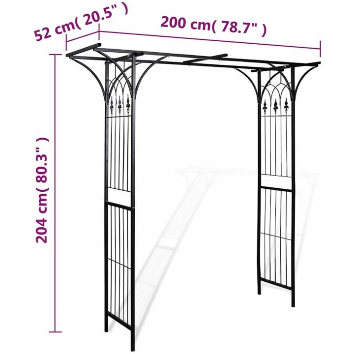 Rosenbåge 200x52x204 cm vidaXL – bild 6