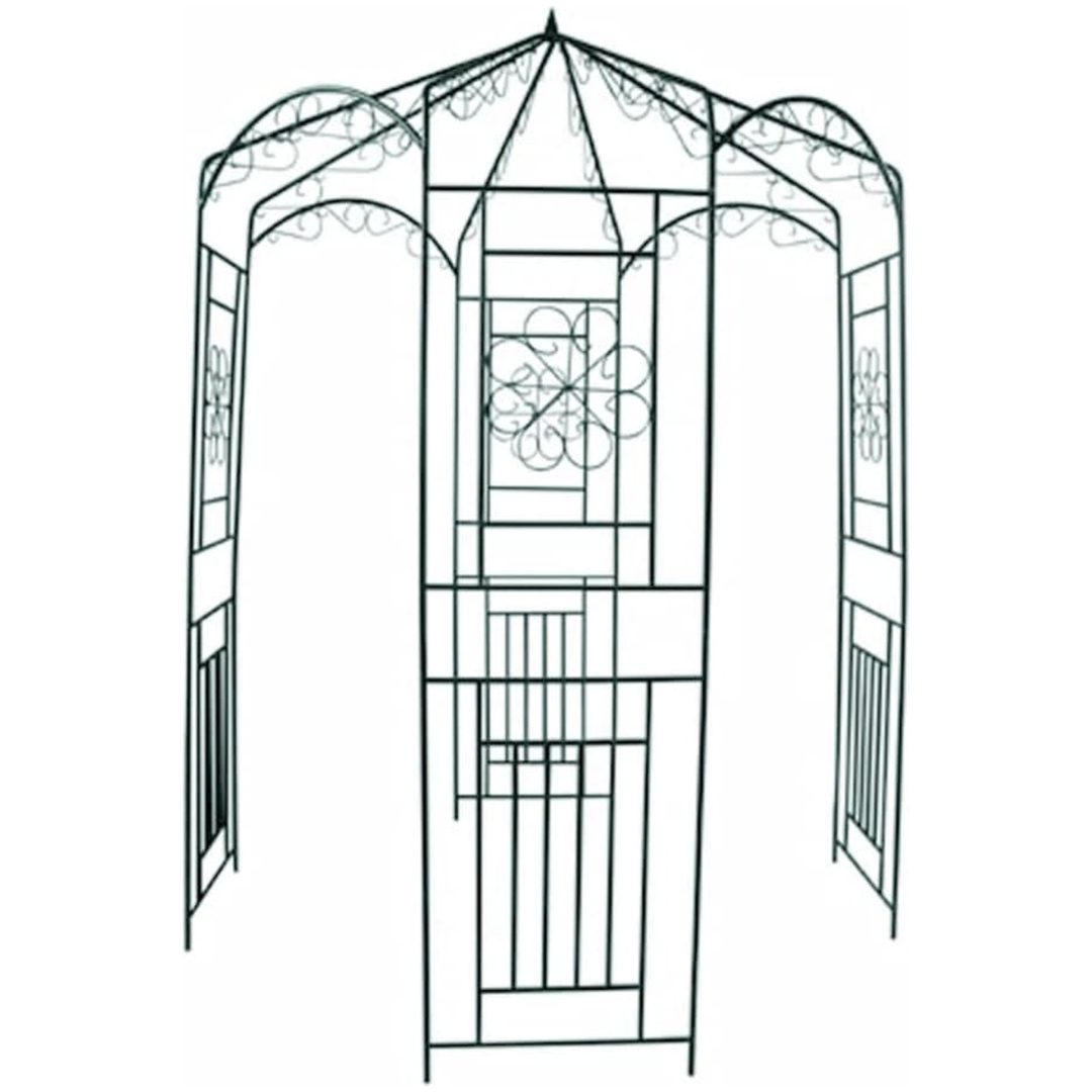 Rosenbåge 250 cm mörkgrön vidaXL – bild 2