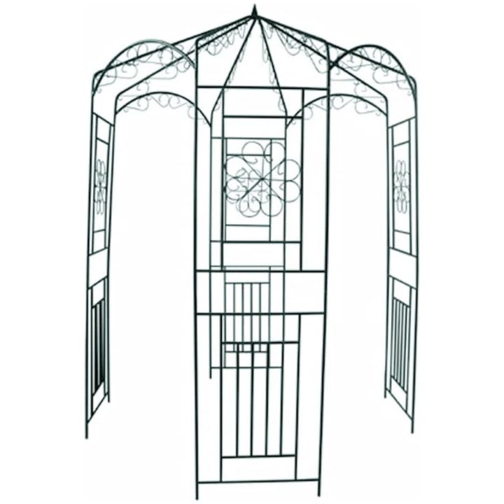 Rosenbåge 250 cm mörkgrön vidaXL – bild 2