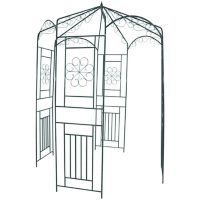 Rosenbåge 250 cm mörkgrön vidaXL