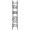 Rosenbåge svart 116x45x240 cm stål vidaXL – miniatyr 4
