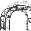 Rosenbåge svart 116x45x240 cm stål vidaXL – miniatyr 5