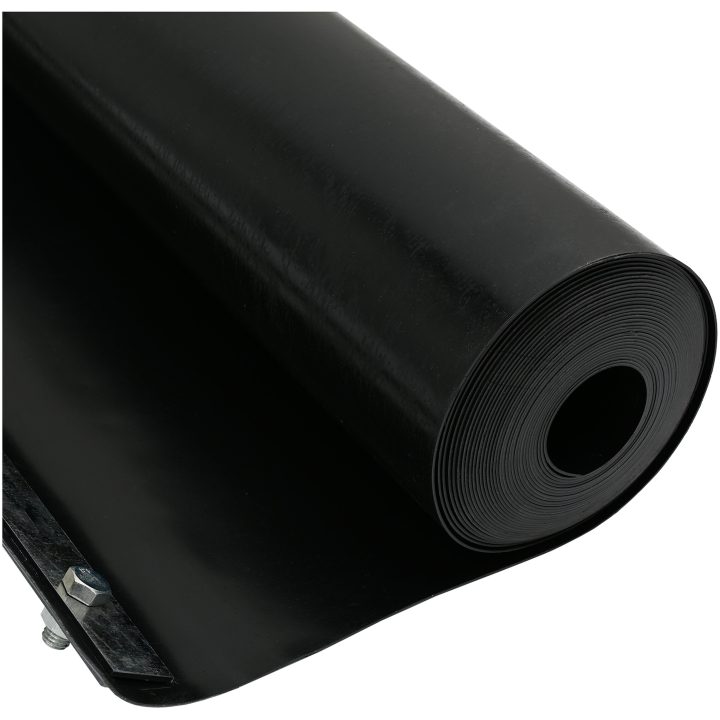 Rotbarriär med anslutningsräler Svart 1,5 mm HDPE vidaXL 0.7 x 5 m – bild 2