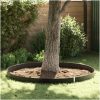Rotbarriär med anslutningsräler Svart 1,5 mm HDPE vidaXL 0.7 x 5 m – miniatyr 1