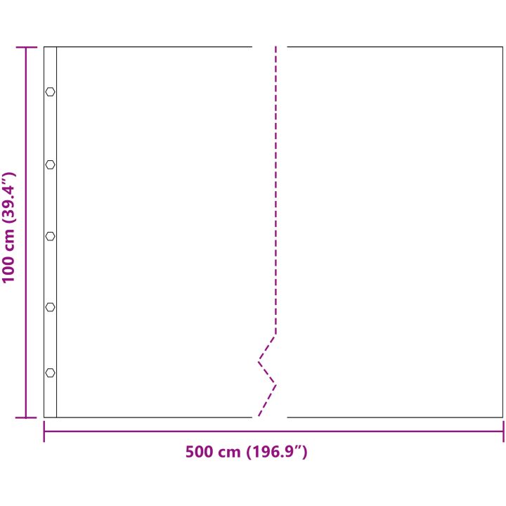 Rotbarriär med kopplingsräler Svart 1,5 mm HDPE vidaXL 1 x 5 m – bild 10