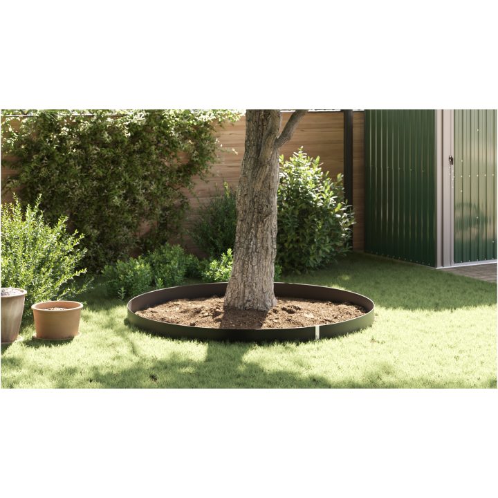 Rotbarriär med kopplingsrälsar Svart 1,5 mm HDPE vidaXL 0,7 x 3 m – bild 4