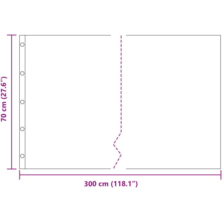 Rotbarriär med kopplingsrälsar Svart 1,5 mm HDPE vidaXL 0,7 x 3 m – bild 10