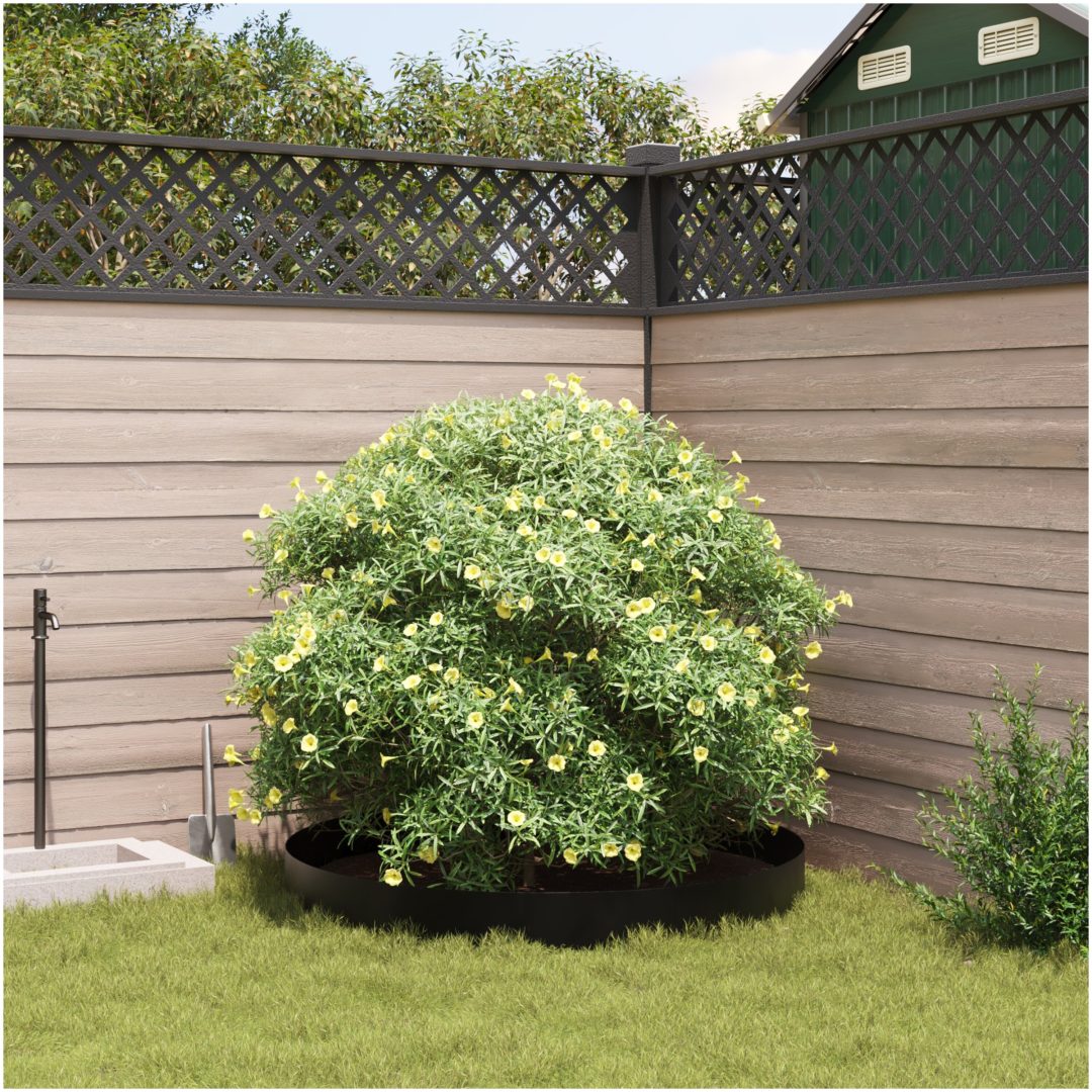 Rotbarriär Svart 0.7x10 m 1.5 mm HDPE vidaXL 1000 x 70 cm – bild 3