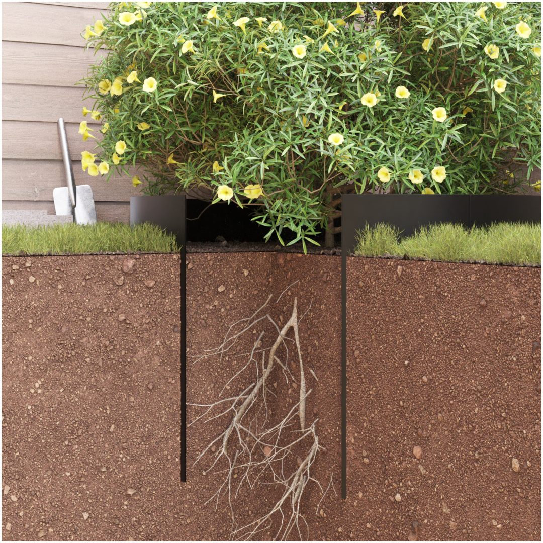 Rotbarriär Svart 1,5 mm HDPE vidaXL 0.7 x 3 m – bild 9