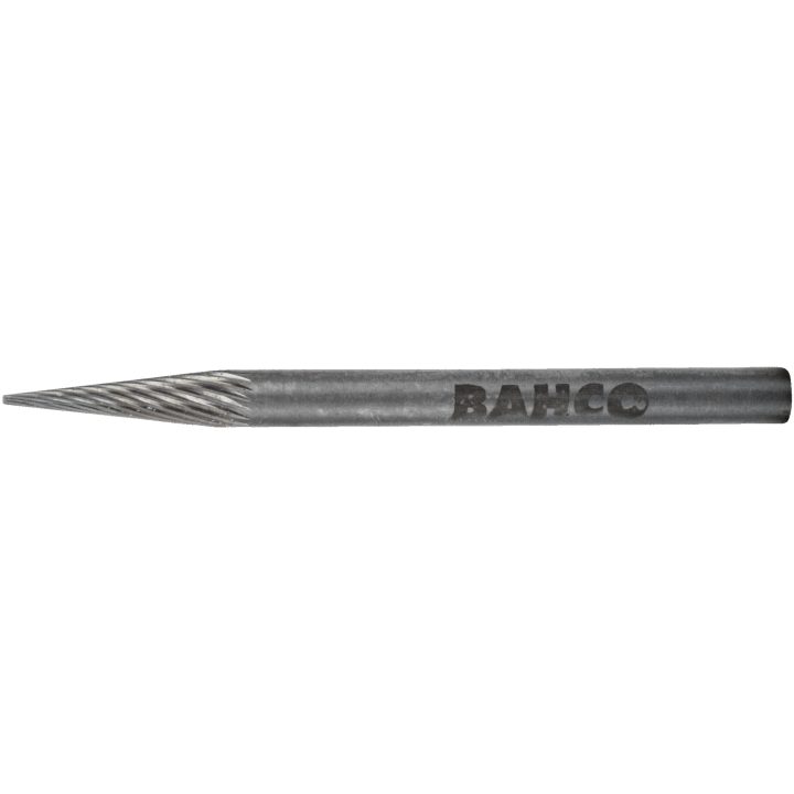 Roterande Fil 3 mm Metall Konisk Spetsad Topp BAHCO Längd: 40 mm / Antal tänder: 14 / Tandning: M – bild 3