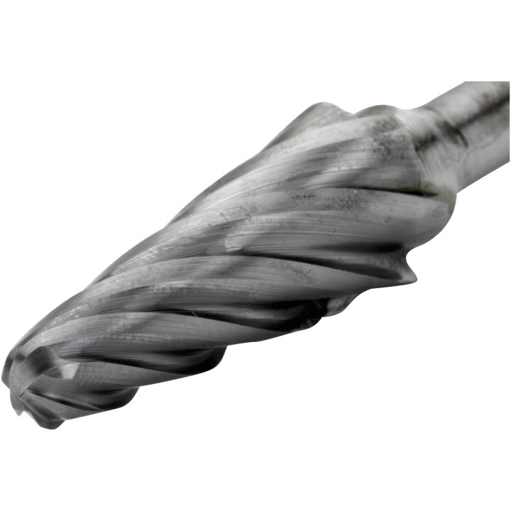 Roterande Fil 6 mm Aluminium Konisk Rundad Topp BAHCO Längd: 76 mm / Antal tänder: 6 / Tandning: AL – bild 2