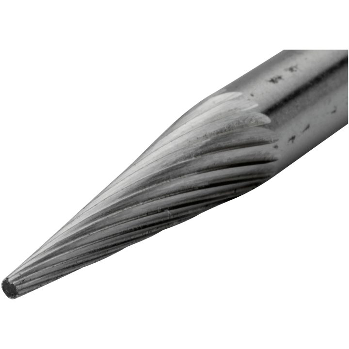Roterande Fil 6 mm Mjukt Stål Konisk Form BAHCO Huvud dimater: 6 mm / Huvudlängd: 18 mm / Tandning: M – bild 2