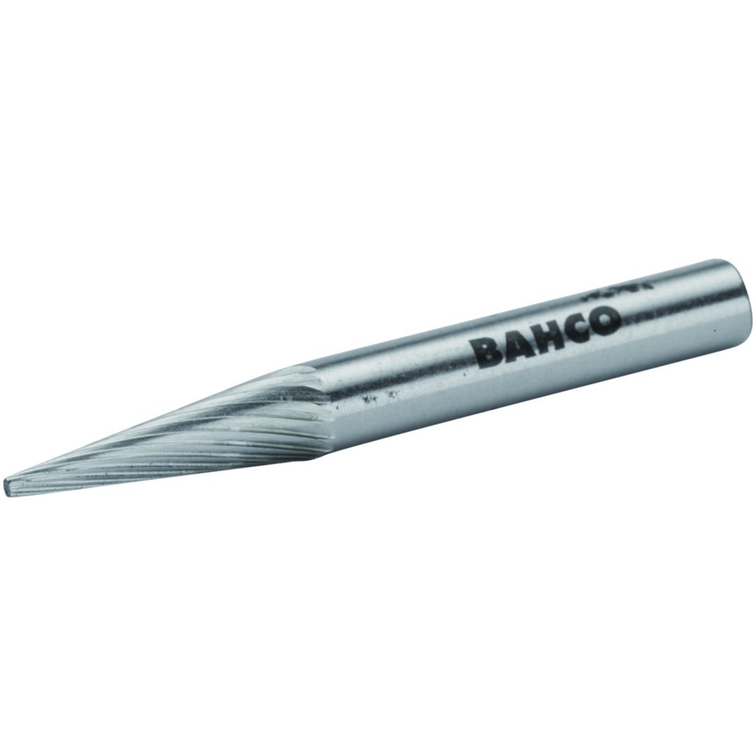 Roterande Fil 6 mm Mjukt Stål Konisk Form BAHCO Huvud dimater: 6 mm / Huvudlängd: 18 mm / Tandning: M