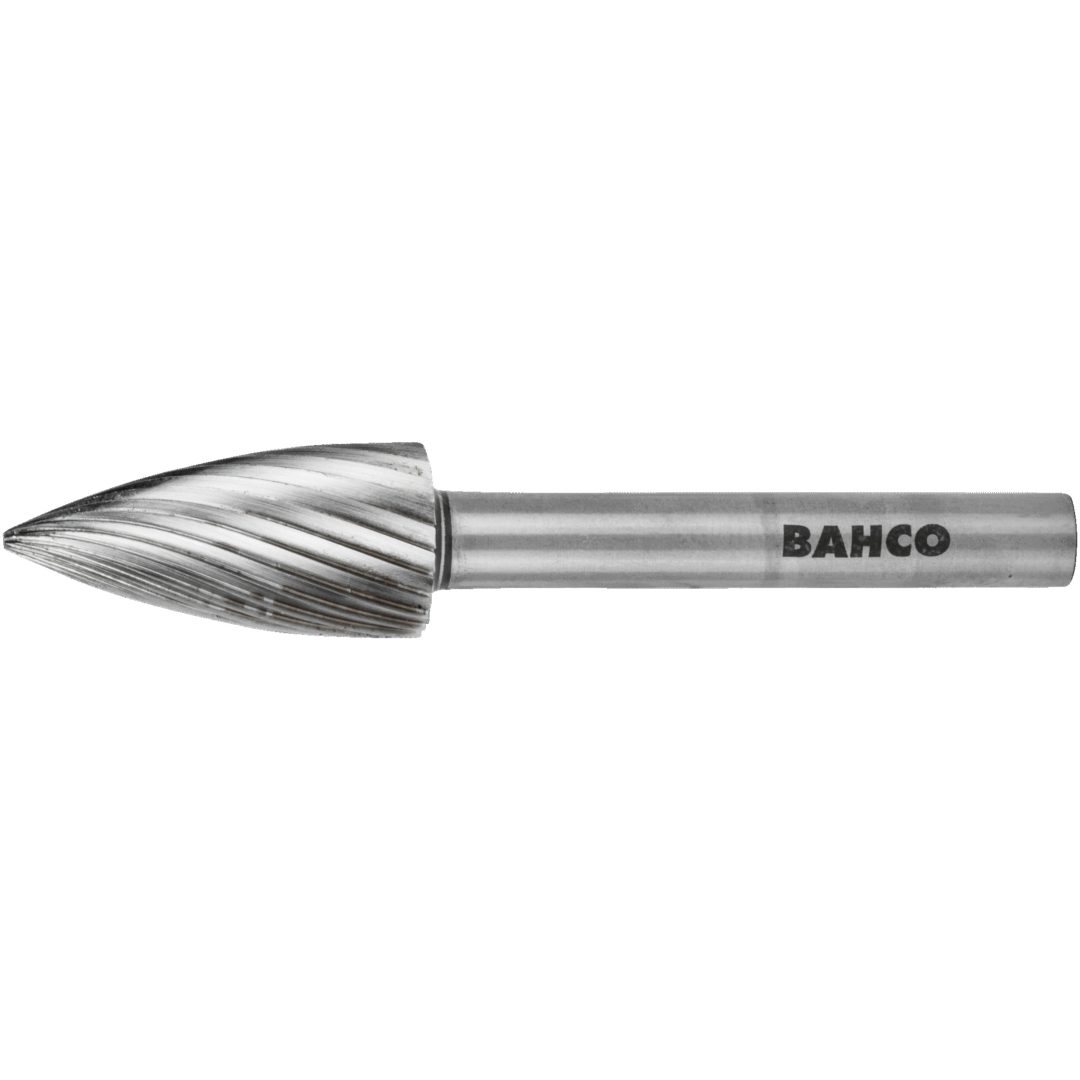 Roterande Fil 6 mm Mjukt Stål Spetsad Form BAHCO Huvud dimater: 6 mm / Huvudlängd: 18 mm / Tandning: M – bild 3