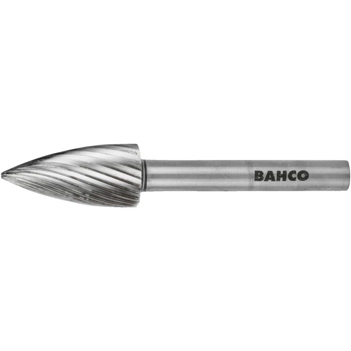 Roterande Fil 6 mm Mjukt Stål Spetsad Form BAHCO Huvud dimater: 6 mm / Huvudlängd: 18 mm / Tandning: M – bild 3