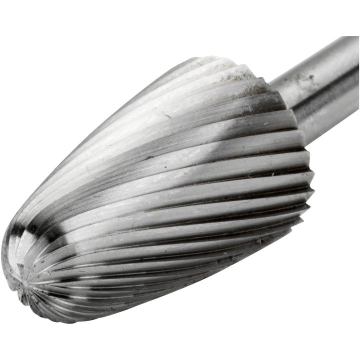 Roterande Fil 6 mm Mjukt Stål Spetsad Rundad Topp BAHCO Huvud dimater: 6 mm / Huvudlängd: 18 mm / Tandning: M – bild 2