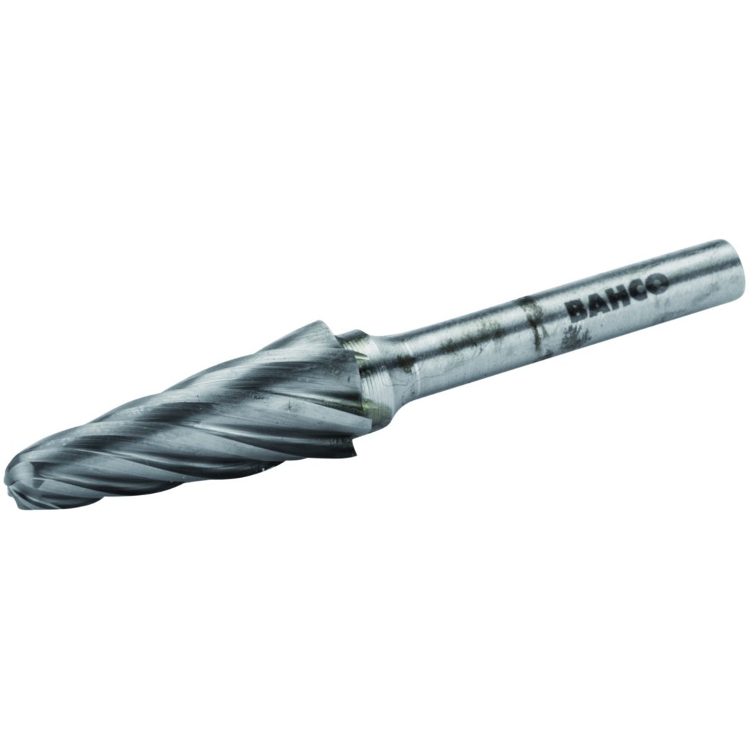 Roterande Fil 8 mm Aluminium Konisk Rundad Topp BAHCO Längd: 82 mm / Antal tänder: 6 / Tandning: AL*