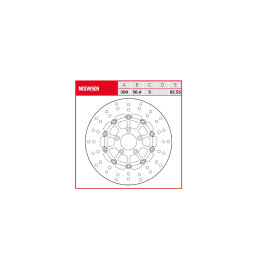Bromsskiva Standard Fram TRW