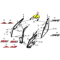 RR center cover (Black Moped) (BK-007U)
