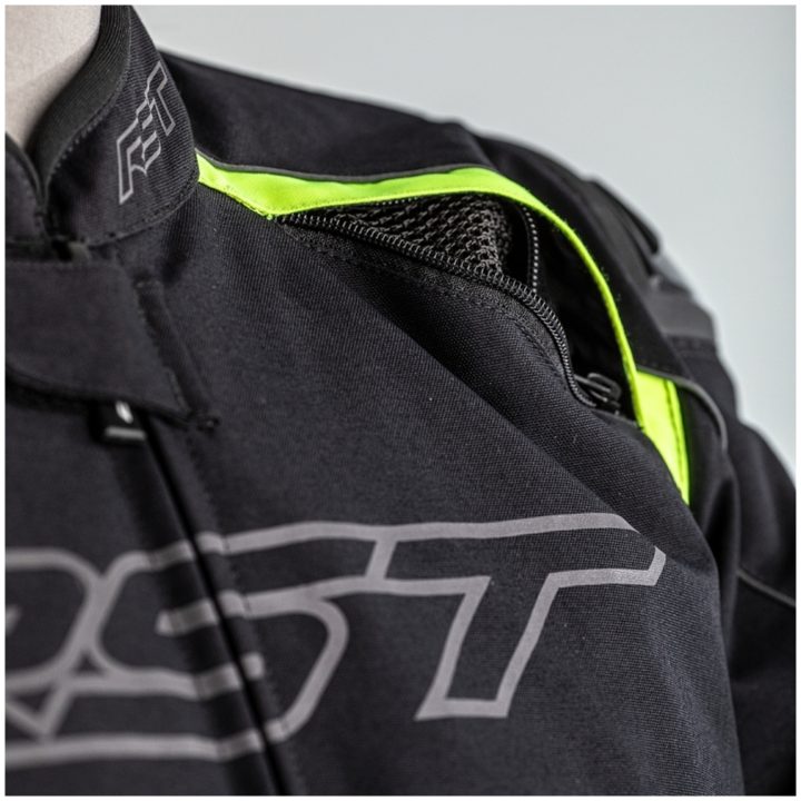 RST MC-Jacka Sabre Airbag Svart/Grå/Neongul M – bild 2