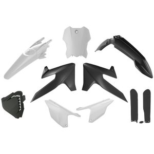Rtech, Plastkit, O.E.M SVART VIT, TRIUMPH 25 TF 450-RC, 26 TF 450-X, 24-26 TF 250-X