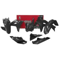 Rtech, Plastkit, SVART, Kawasaki 24-26 KX450/KX450X, 25-26 KX250/KX250X