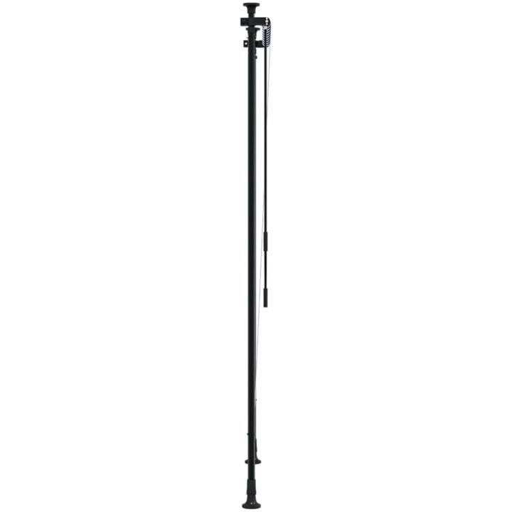 Rullgardin utomhus blå och vit tyg&stål vidaXL 100 x 270 cm – bild 4