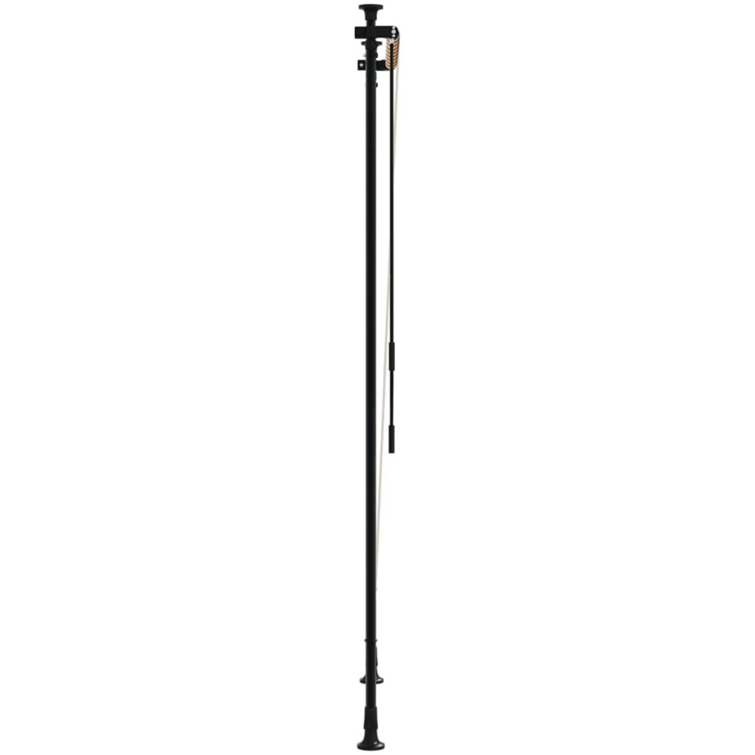 Rullgardin utomhus orange och vit tyg&stål vidaXL 100 x 270 cm – bild 4