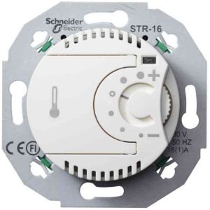RUMSTERMOSTAT 16A VIT RENOVAKOMPLETTERAS MED LÄMPLIG Schneider Electric