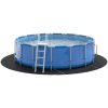 Runda Poolöverdrag Svart Polyeten 396 cm Hållbart vidaXL ⌀396 cm (2 mm) – miniatyr 3