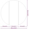 Runda Poolöverdrag Svart Polyeten 396 cm Hållbart vidaXL ⌀396 cm (2 mm) – miniatyr 8