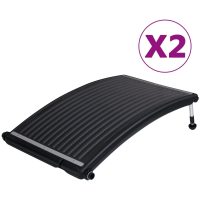 Rundad solpanel för pool 2 st vidaXL