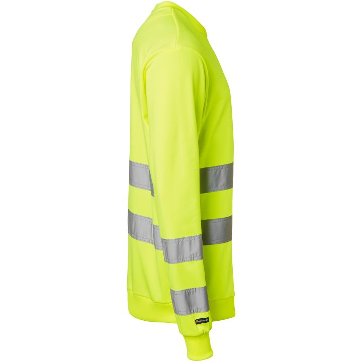 Rundhals Sweat Fluorescerande Gul Top Swede XS – bild 2