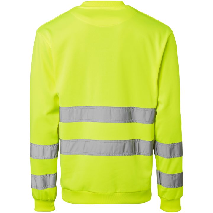 Rundhals Sweat Fluorescerande Gul Top Swede XS – bild 3