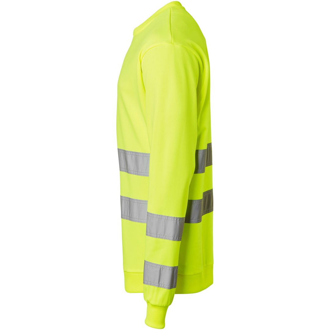 Rundhals Sweat Fluorescerande Gul Top Swede XS – bild 4