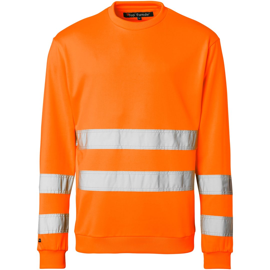 Rundhalströja Sweat Fluorescerande Orange Top Swede XS