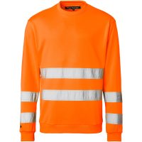Rundhalströja Sweat Fluorescerande Orange Top Swede
