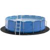 Runt Poolöverdrag Svart Plast Vattentåliga material vidaXL ⌀366 cm – miniatyr 3