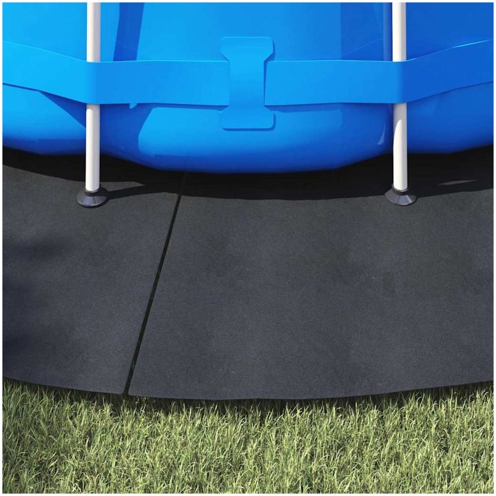 Runt Poolöverdrag Svart Polyeten 458 cm vidaXL ⌀458 cm (2 mm) – bild 4