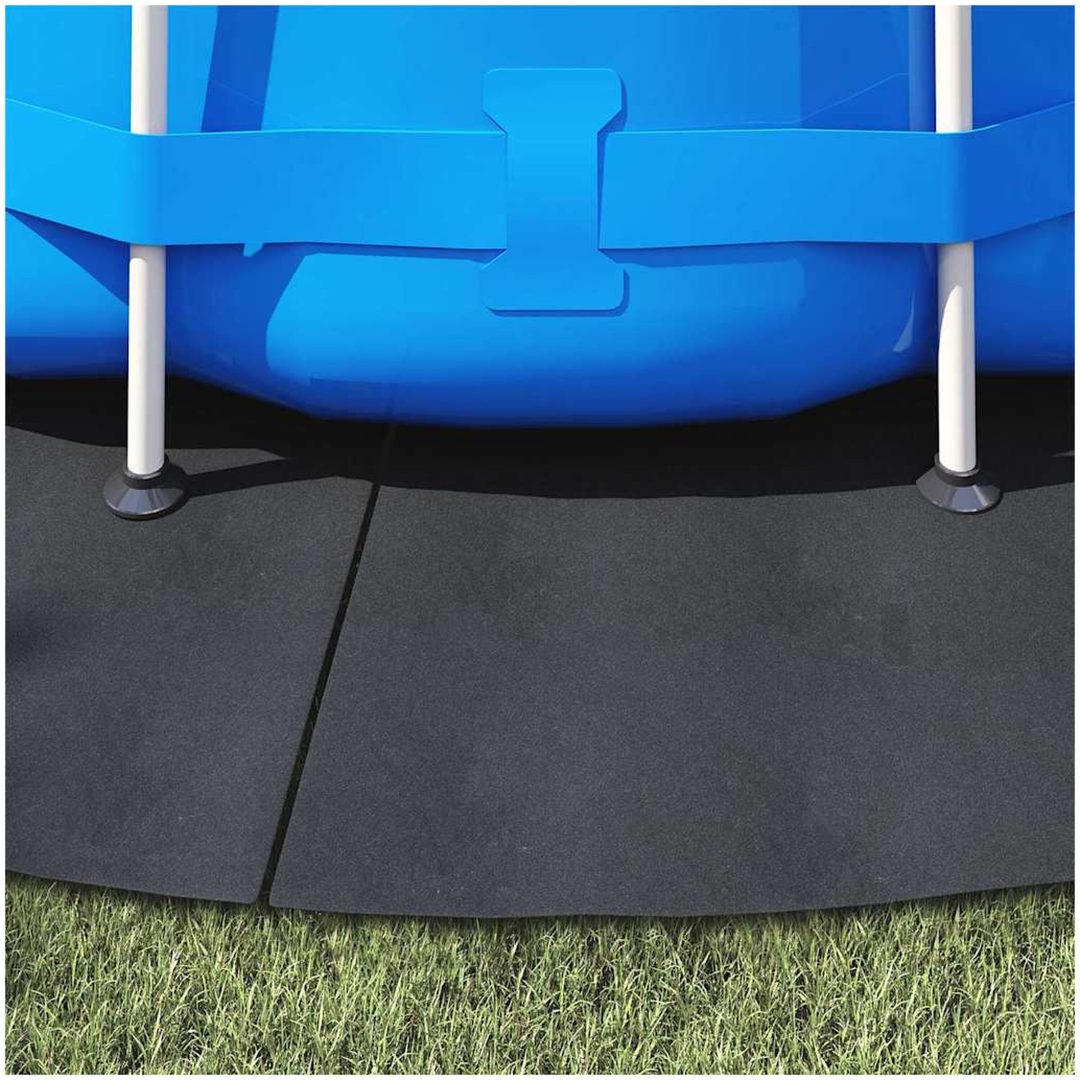 Runt Poolöverdrag Svart Polyeten Poolöverdrag Runt vidaXL ⌀428 cm – bild 4
