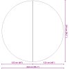 Runt Poolöverdrag Svart PVC Poolöverdrag Rund Modern vidaXL ⌀244 cm – miniatyr 7