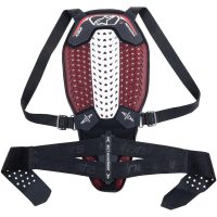 Ryggskydd Nucleon Plasma Svart/röd/vit ALPINESTARS