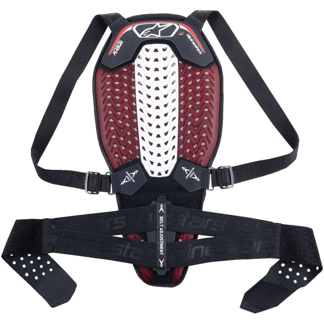 Ryggskydd Nucleon Plasma Svart/röd/vit ALPINESTARS XS