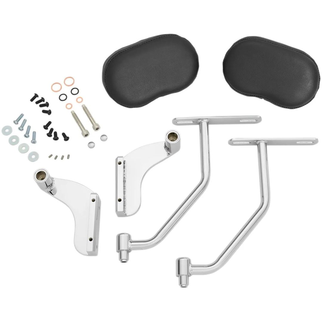 Ryggstöd Deluxe Passagerare Krom/silver SHOW CHROME