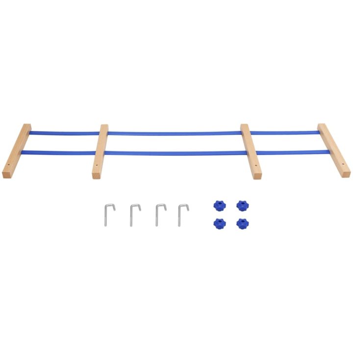 Ryggstöd för kälke blå plywood vidaXL – bild 2